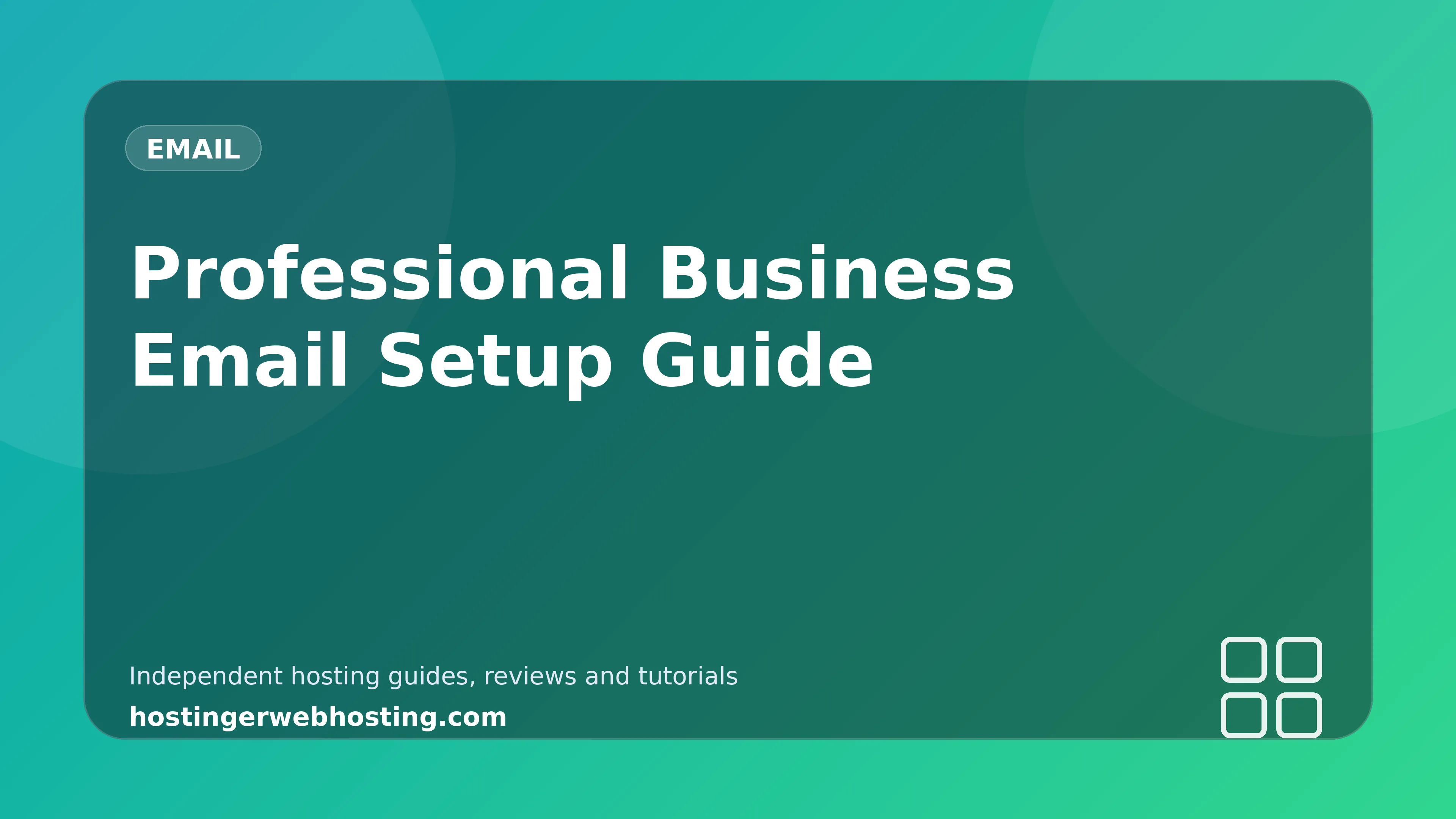 Professional Business Email Setup Guide